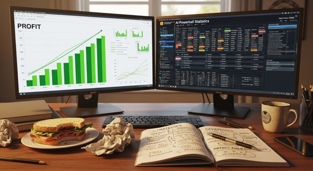 투박하지만 수익이 발생하는 AI파워볼 작업 데스크